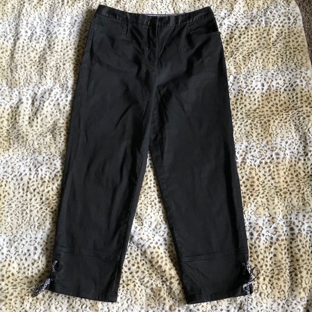 Talbots black cropped pants